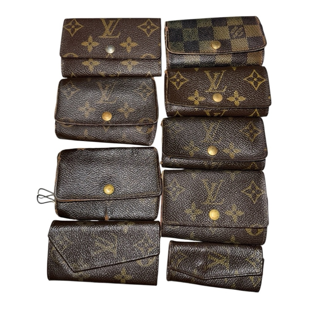 Set of (9) Louis Vuitton Brown Monogram Key Holders